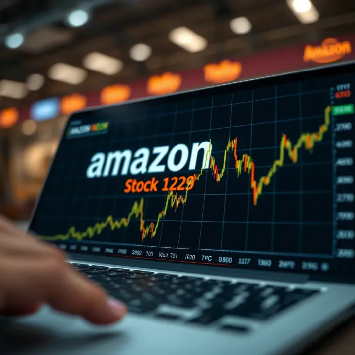Graph depicting the historical stock price movements of Amazon showing significant growth trends and fluctuations