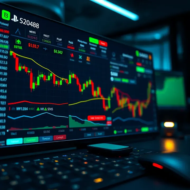 Overview of BlackBull Markets trading platform interface showing various financial charts and tools