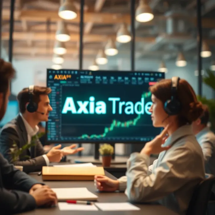 Customer support interaction and user reviews highlighting Axia Trade's service reliability