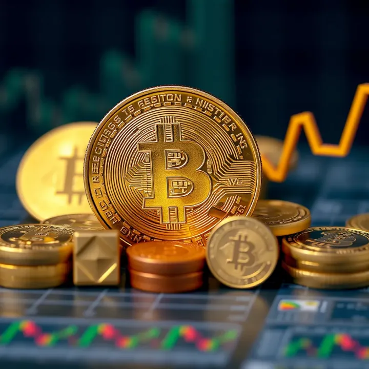 Graph showing upward trend in Bitcoin investment and regulatory challenges in Colombia's financial sector