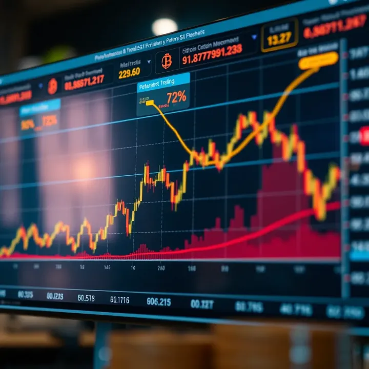 Graph showing the comparison of automated trading platform performance with market trends