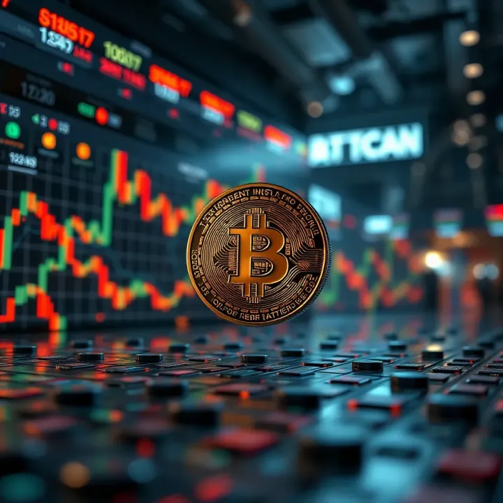 Visualization of technological advancements affecting Bitcoin market behavior