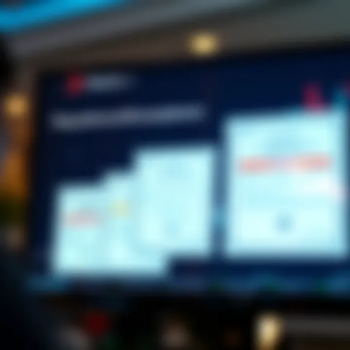 Regulatory certificates and compliance documents displayed on a digital screen