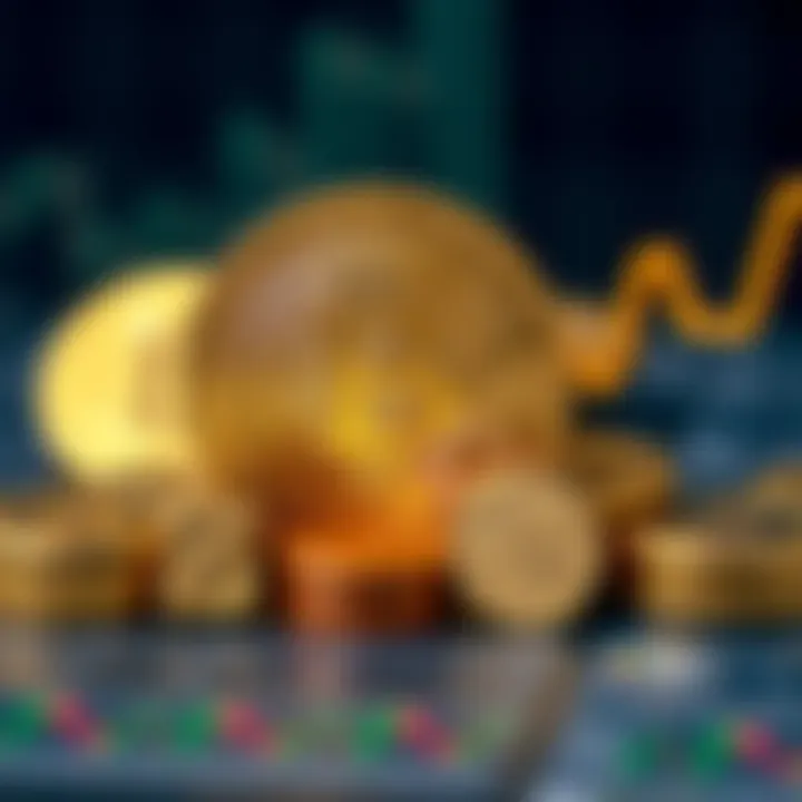 Graph showing upward trend in Bitcoin investment and regulatory challenges in Colombia's financial sector