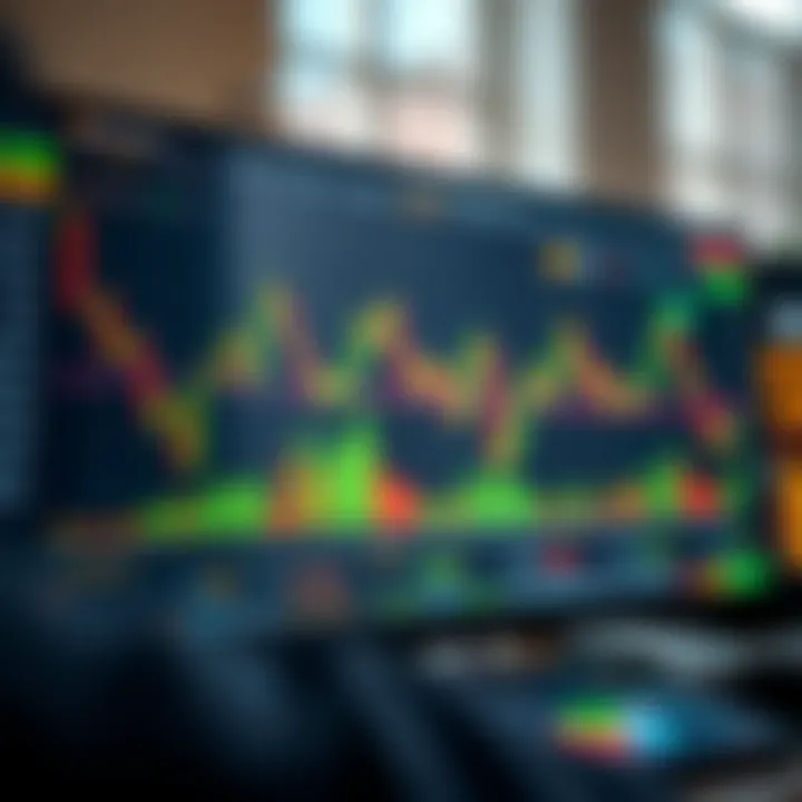 User interface dashboard displaying cryptocurrency trading charts and automated signal indicators