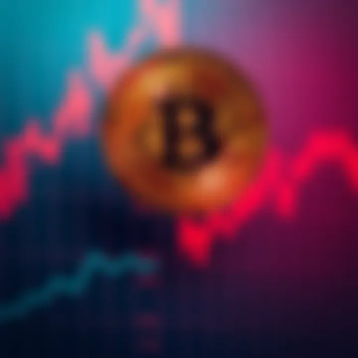 Graph showing Bitcoin price fluctuations with economic and technological factors highlighted