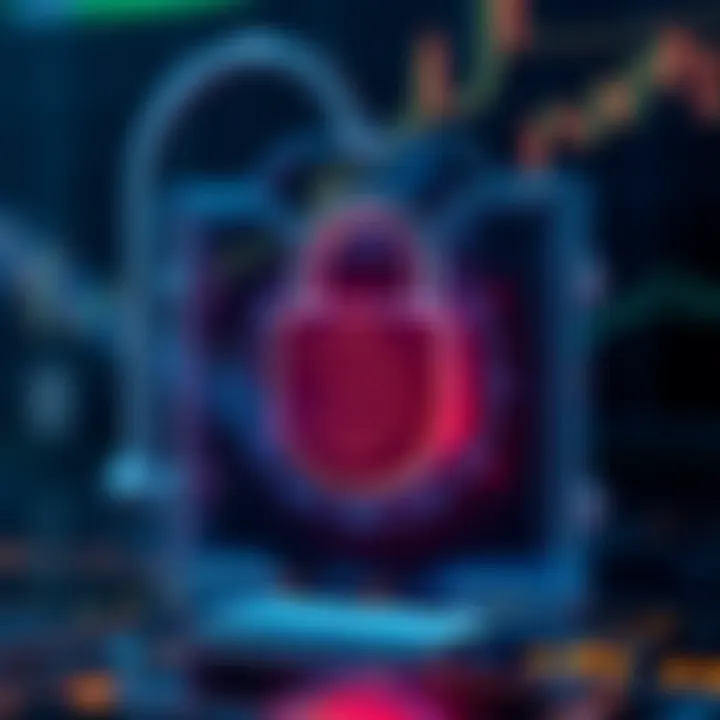 Secure digital lock symbolizing encrypted safety in crypto trading