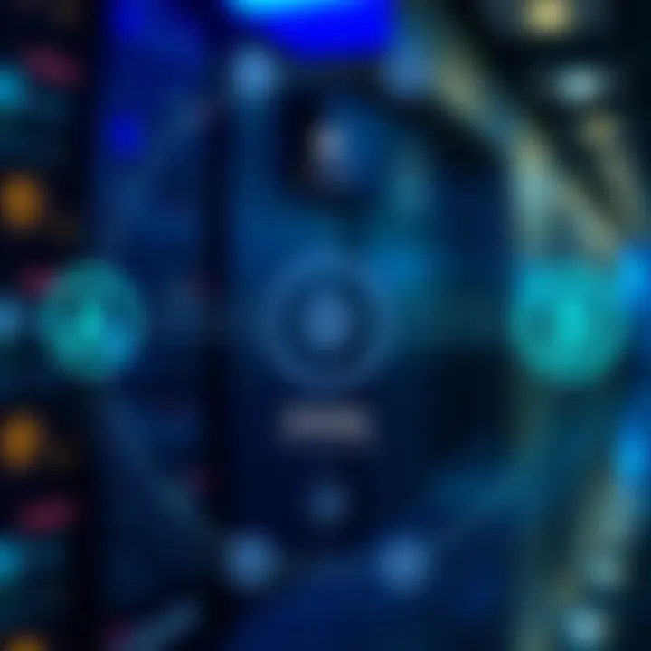 Diagram showing decentralized oracle network linking smart contracts to external data sources