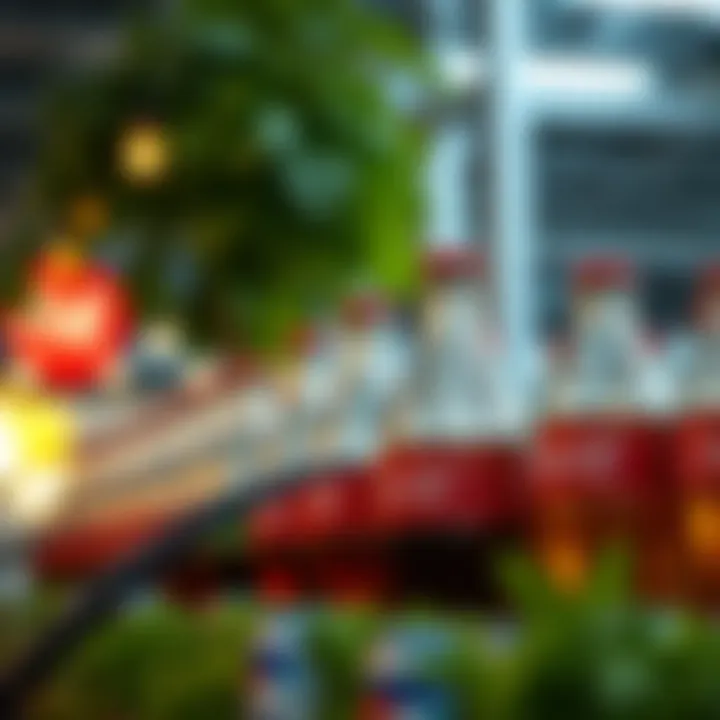 Visual representation of innovation and sustainability trends in the beverage industry