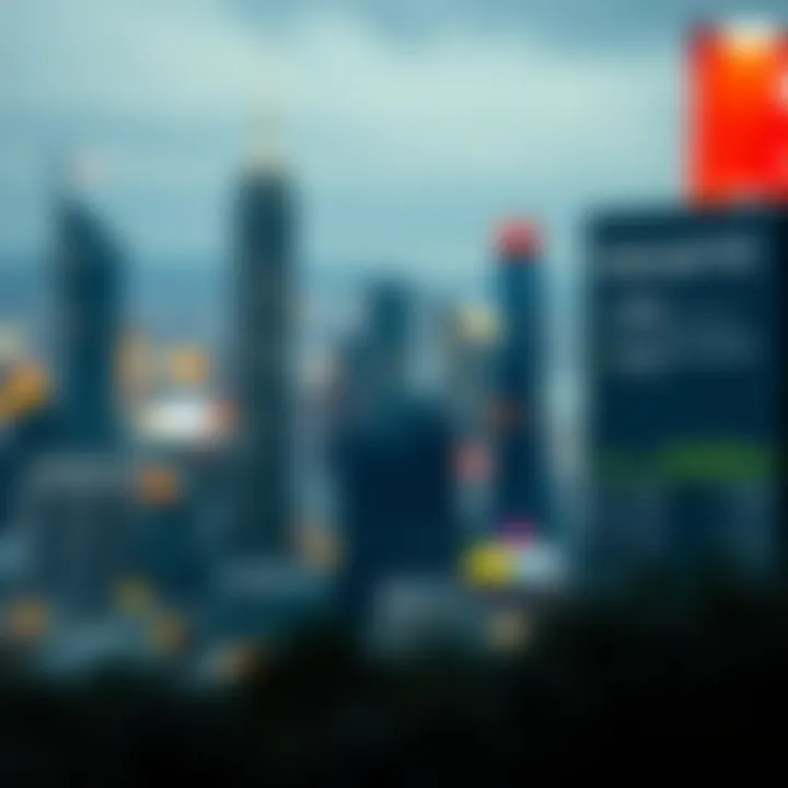 Illustration of economic sectors affected by a market downturn