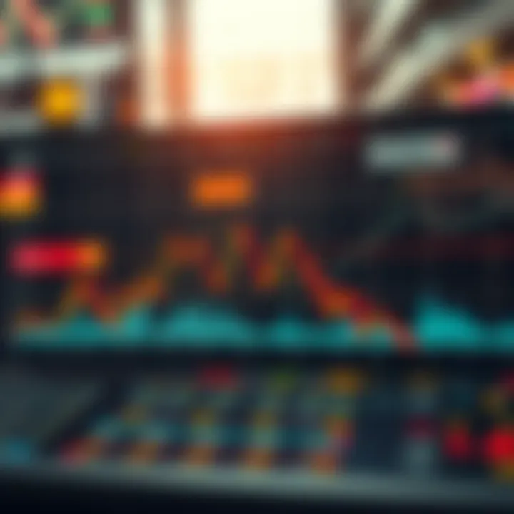 Graph showing the sudden decline in stock market values during a financial crash