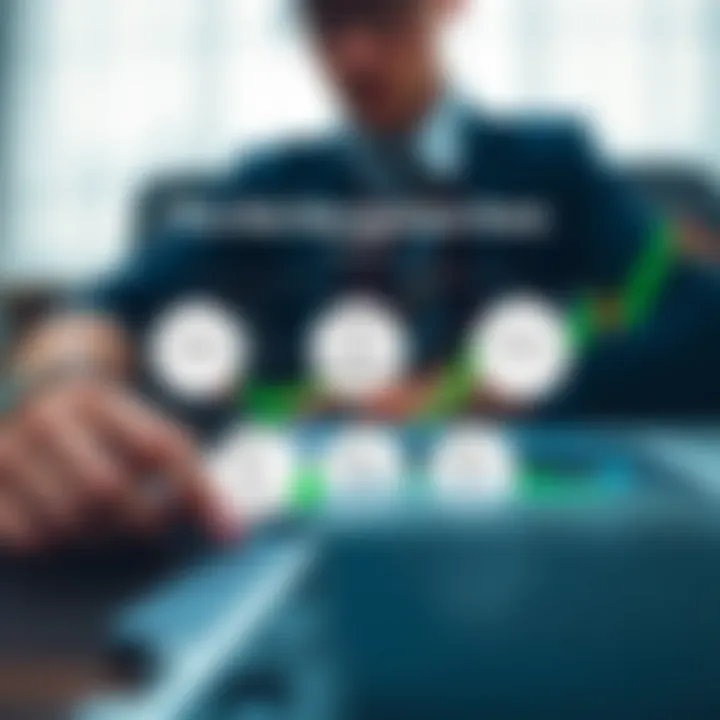 Diagram showing risk management strategies and legal considerations in binary options trading