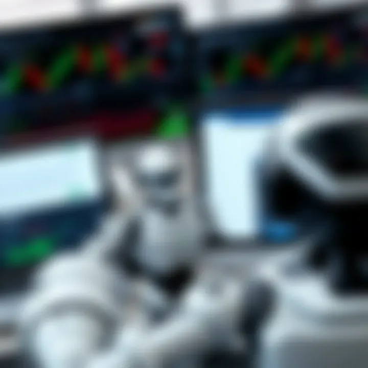 Trading Platforms Featuring Bot Integration and Configuration Illustration of various trading platforms showcasing bot integration and configuration options on computer screens