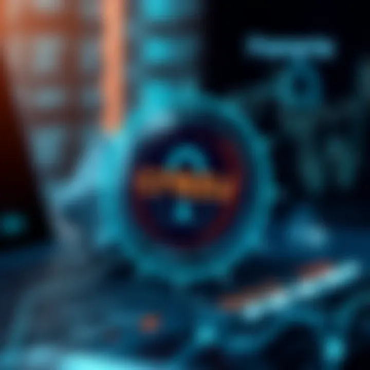 Secure financial transaction with digital shield representing data protection