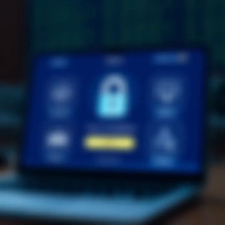 Security and Compliance Features of Deriv App in Colombia Secure login screen and regulatory compliance icons representing safety features of Deriv App in Colombia