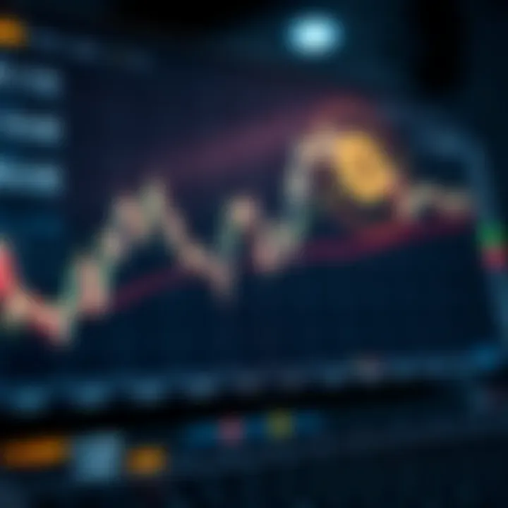 Graph showing automated cryptocurrency trading performance on a digital interface