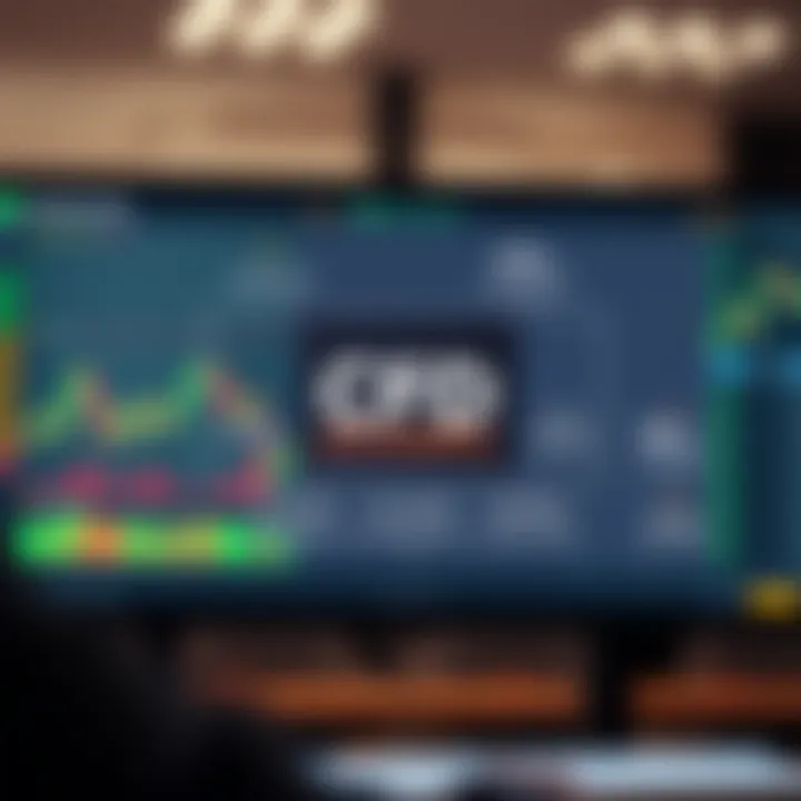 Diagram illustrating how CFD accounts operate within financial markets