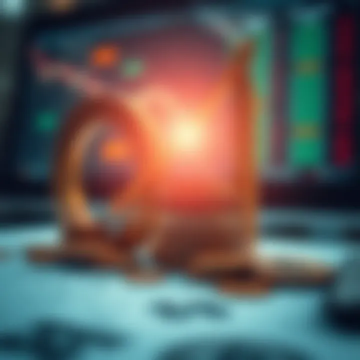 Conceptual illustration of financial growth through trading without initial capital investment