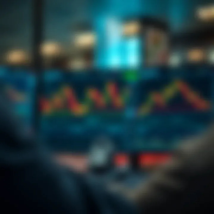 Secure online trading platform interface showing charts and graphs