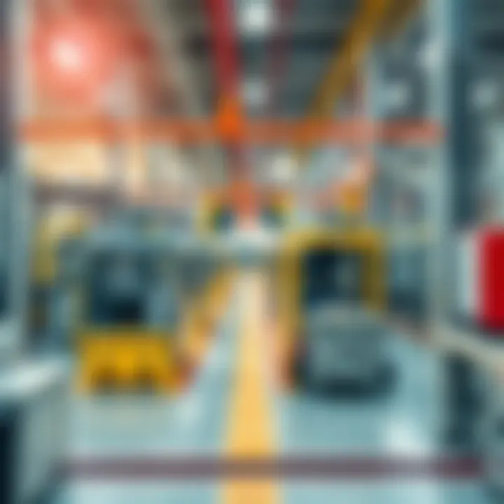 Modern manufacturing facility with advanced machinery and automated production lines