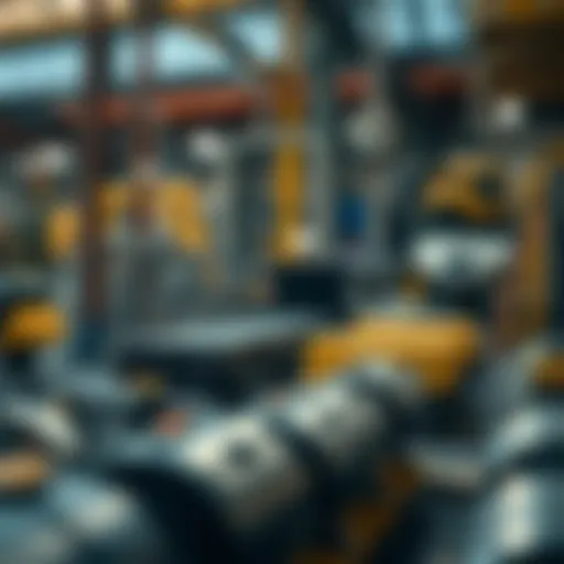 Infographic illustrating main manufacturing sectors and notable companies worldwide including Spain