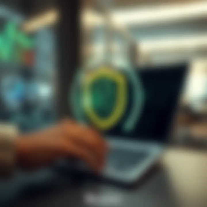 Visualization of security features and data protection on Binomo platform