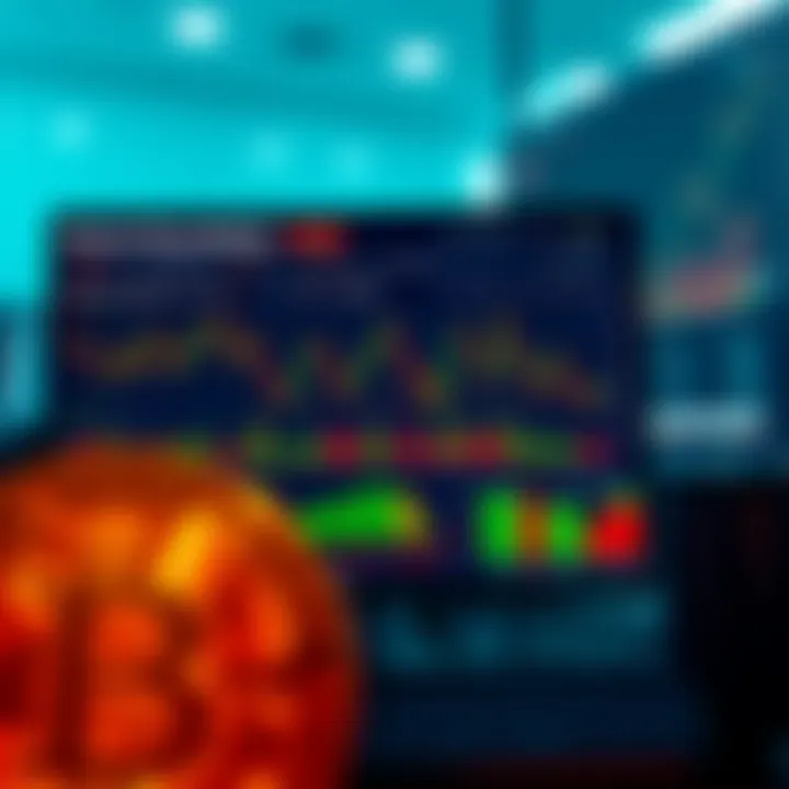 Dashboard interface showing cryptocurrency trading metrics and charts