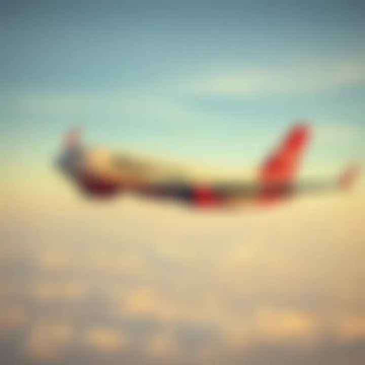 AtlasGlobal airplane flying over a clear sky illustrating airline service and reliability