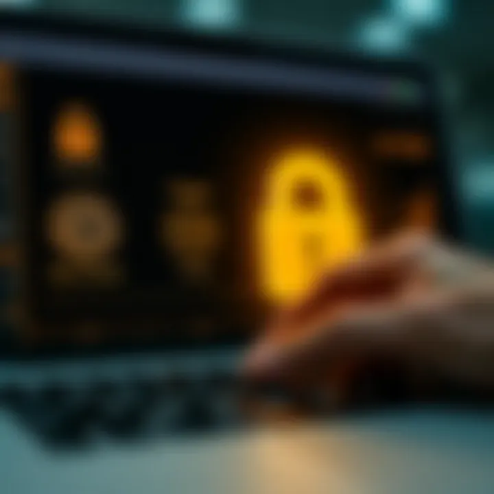 Security Features in Payeer Online Transactions Secure financial transaction with encryption and security icons