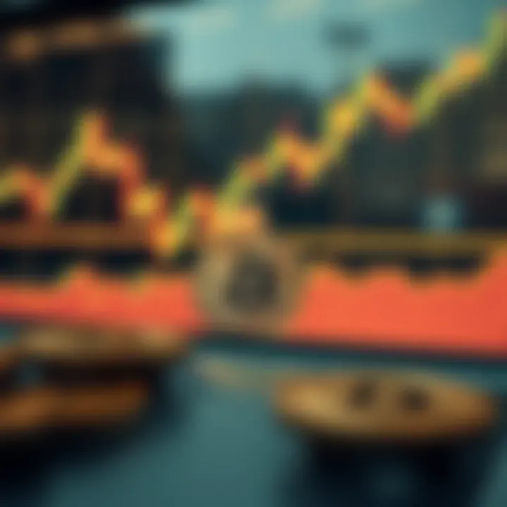 Graph illustrating Bitcoin price trends amidst economic events and market shifts