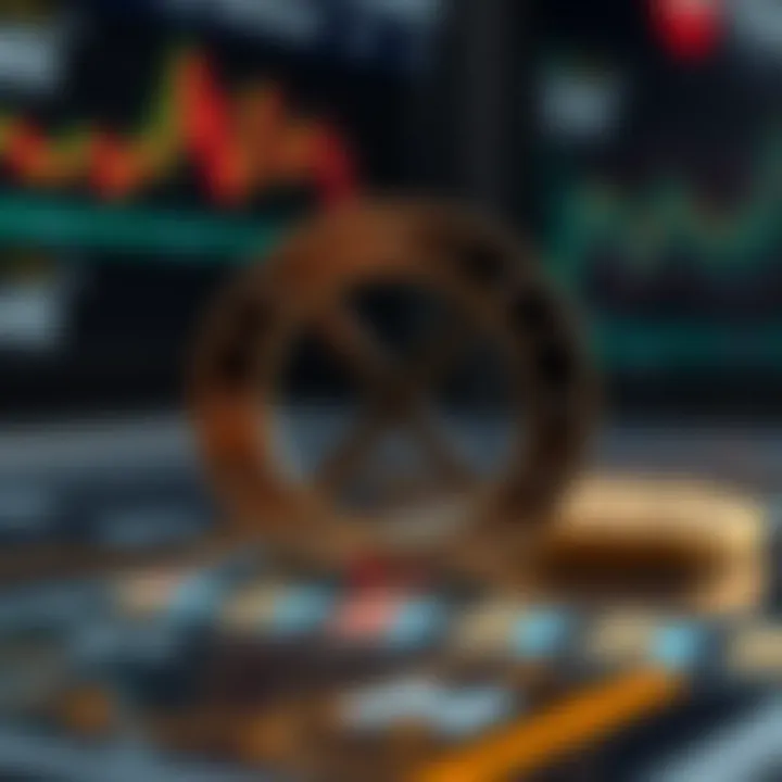 Illustration of factors influencing XRP price including market analysis and investment risks