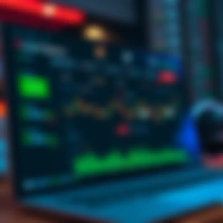 Dashboard interface showcasing Pocket Options trading platform features