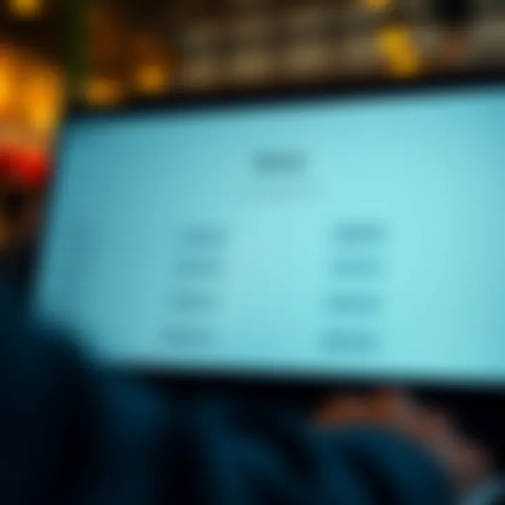 Comparison of different account types and payment options available on Quotex