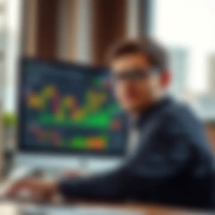 User interface showcasing Quotex trading platform features and tools