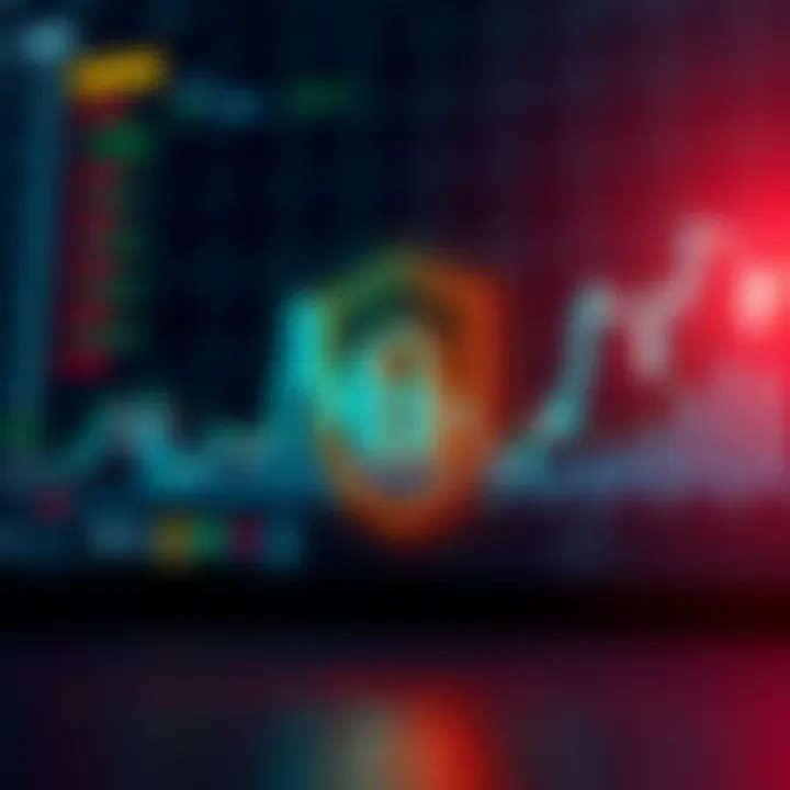 Illustration showing a secure digital shield symbolizing regulated brokers in Colombia