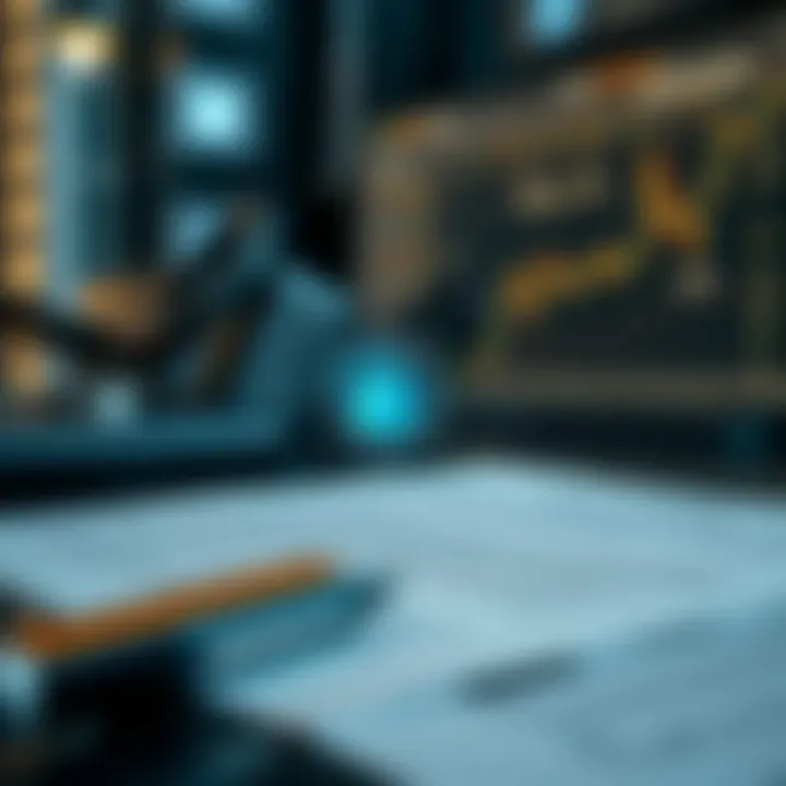 Legal documents and digital security icons representing secure business agreements