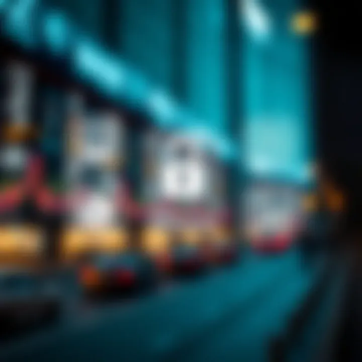 Conceptual illustration of secure and regulated broker selection with risk evaluation icons