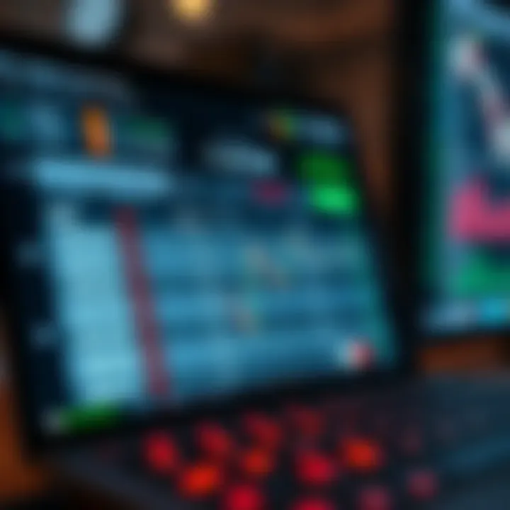 Detailed trading calculator interface showing risk management options and potential profit outcomes