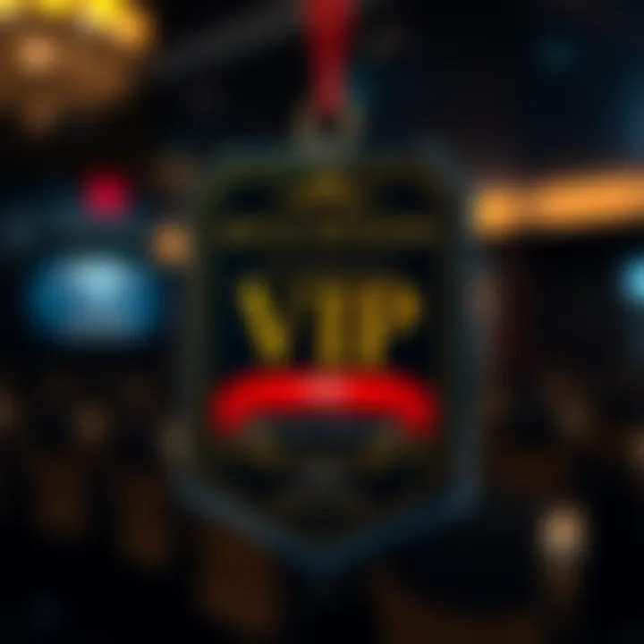 VIP Access and Privileges Overview VIP event access badge with special privileges and elegant design