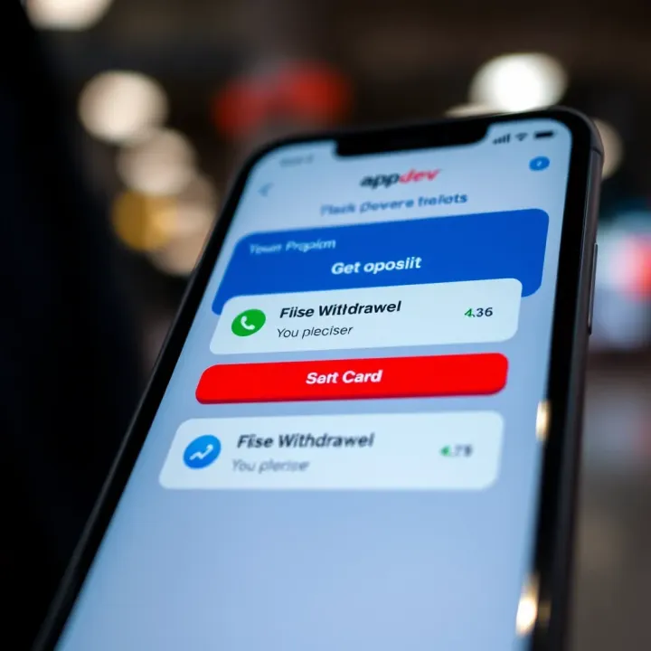 Visual representation of the deposit and withdrawal options available on app.deriv platform