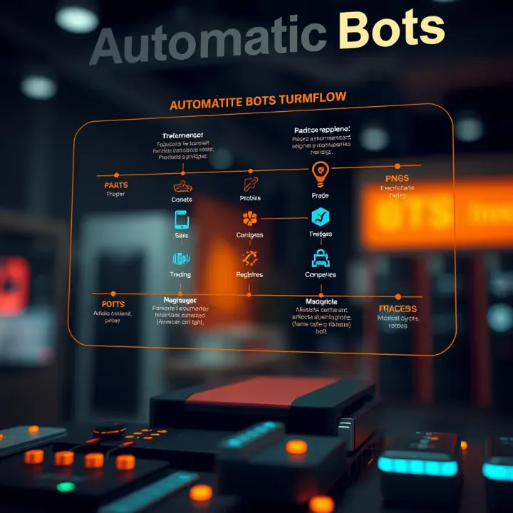 Diagram illustrating the components and workflow of an automatic bot system