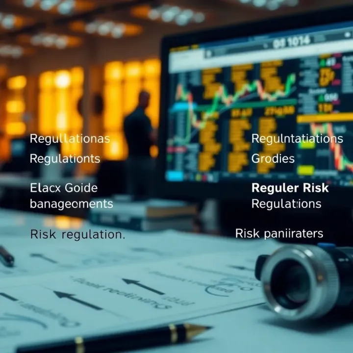 Visual representation of key factors to consider when selecting a reliable binary options broker including regulation and risk management