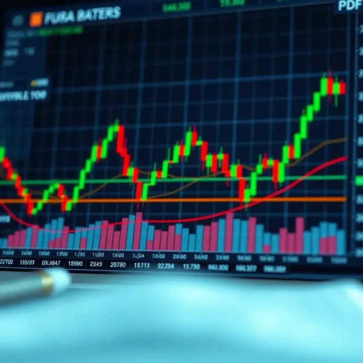 Chart displaying classic technical analysis patterns such as head and shoulders and double top