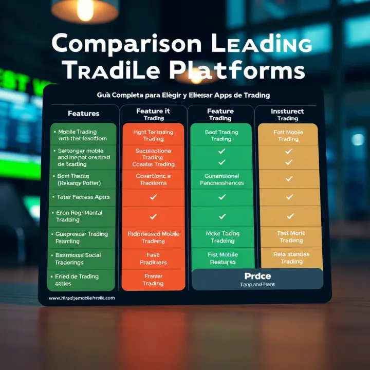 Comparison chart highlighting features and benefits of top mobile investment platforms for secure trading