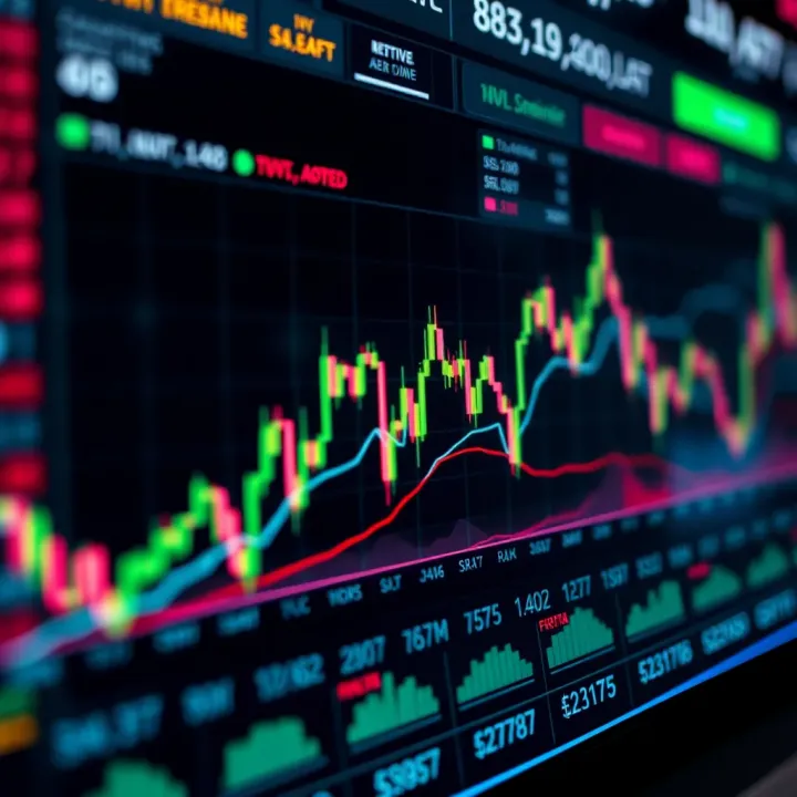 Graph showing trends and patterns in synthetic indices trading on multiple digital platforms