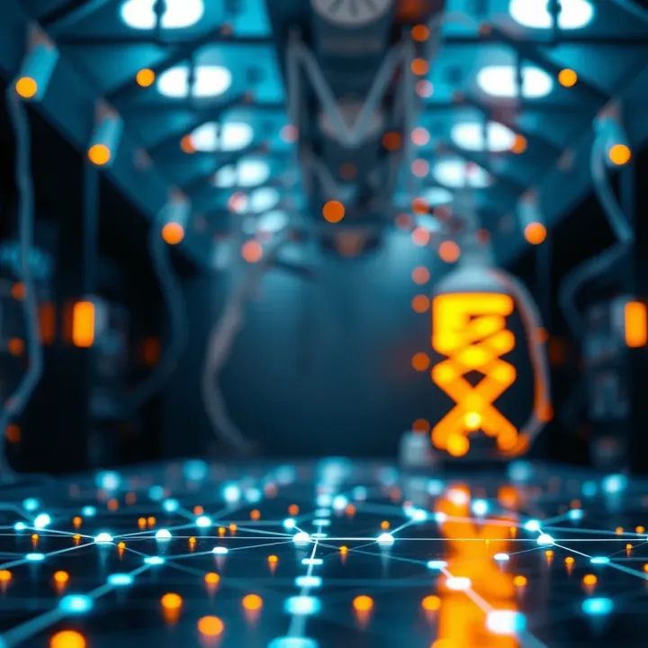 Digital network connections representing fast and efficient communication