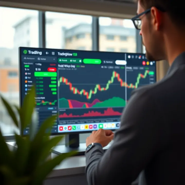 Deriv Platform Integrated with TradingView Deriv trading platform connected with TradingView showing options and CFDs trading dashboard