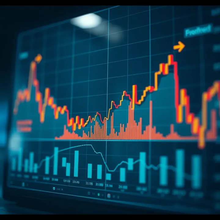 Graph showing the relationship between financial options and investment risk management in Colombia
