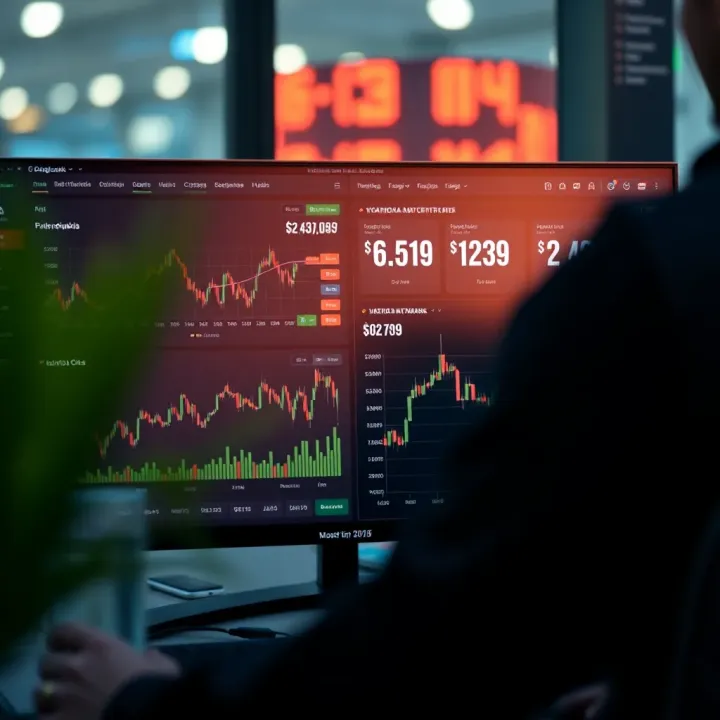Dashboard interface of a backtesting platform displaying financial charts and metrics