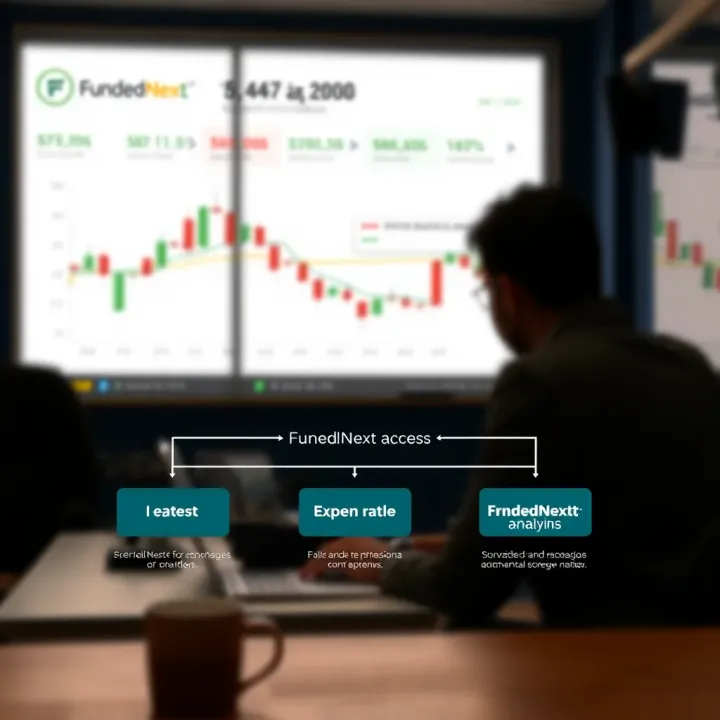 Overview of FundedNext Funding Model and Access Criteria Diagram illustrating FundedNext funding model and criteria for trader capital access